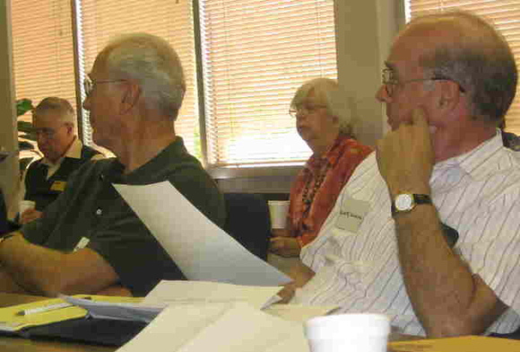 2004 Mar - Denis Kigin, Alan Matheson, Sue Blumer, Elmer Gooding
