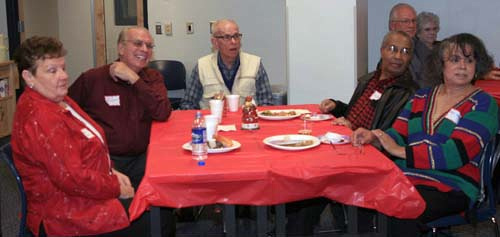 Betty Norris, Ed Scannell, Bruce Mason, John and Mavis Edwards