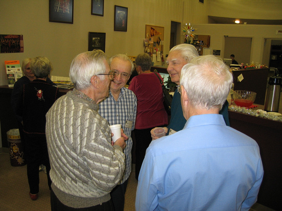 Bob Ellis, Pete Stein, George Morrell, Zeke  Prust (with back to camera)