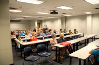 Rapt audience for the Pre-Pizza Seminar