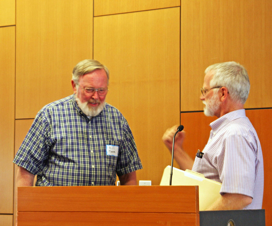 Incoming President Bill Moor with Outgoing President Dave Schwal