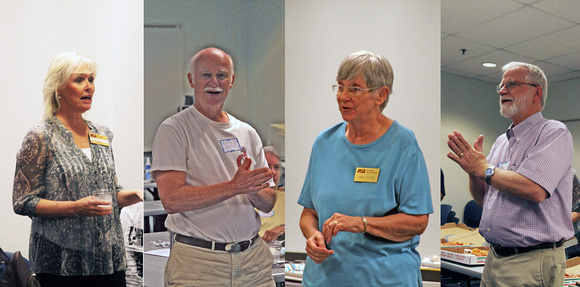 Barbara Bradford Eschbach, Barry McNeill, Carol Moore, Dave Schwalm