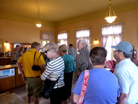 Getting Ready to Pay at Jerome Museum