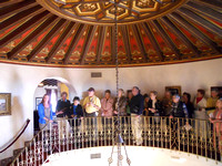 Looking down on the entrance hall